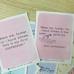 Confession Catholic Kids Bundle / Printable Kids Confession / Catholic ...