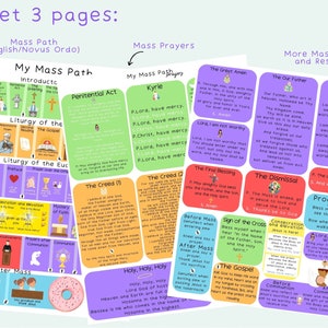 Mass Kids ENGLISH/ Printable Kids Missal Novus Ordo / Catholic Kids ...