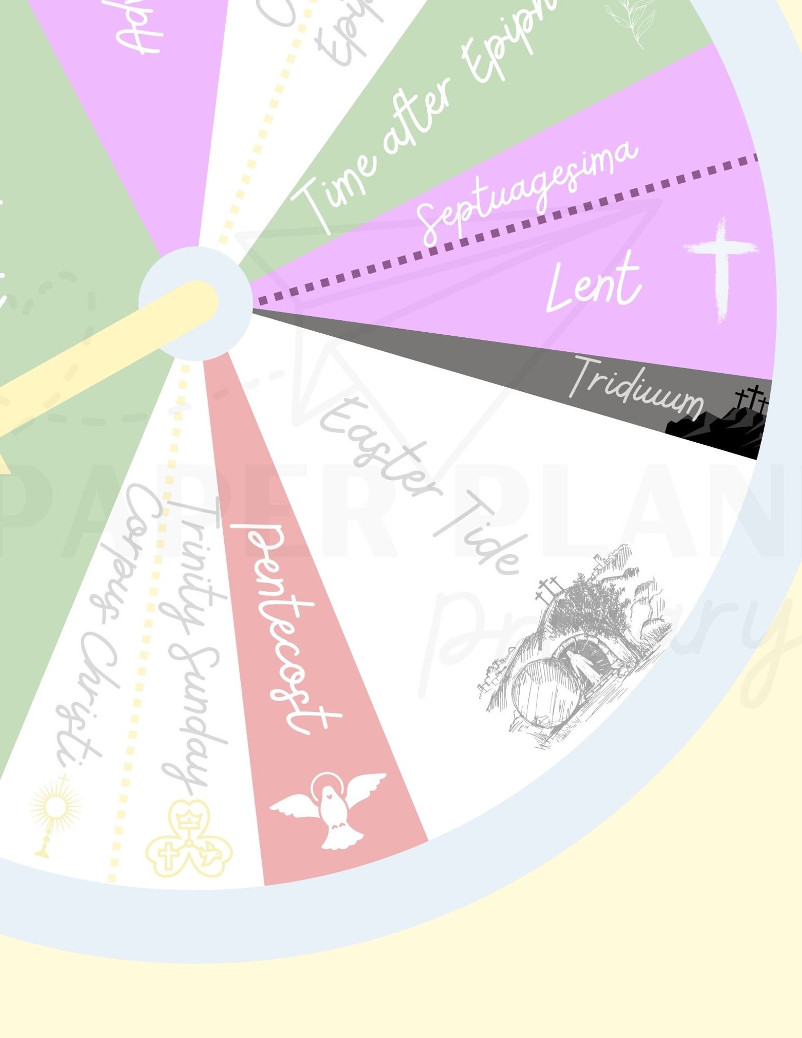 Liturgical Wheel Spinner Board Traditional Printable Catholic ...