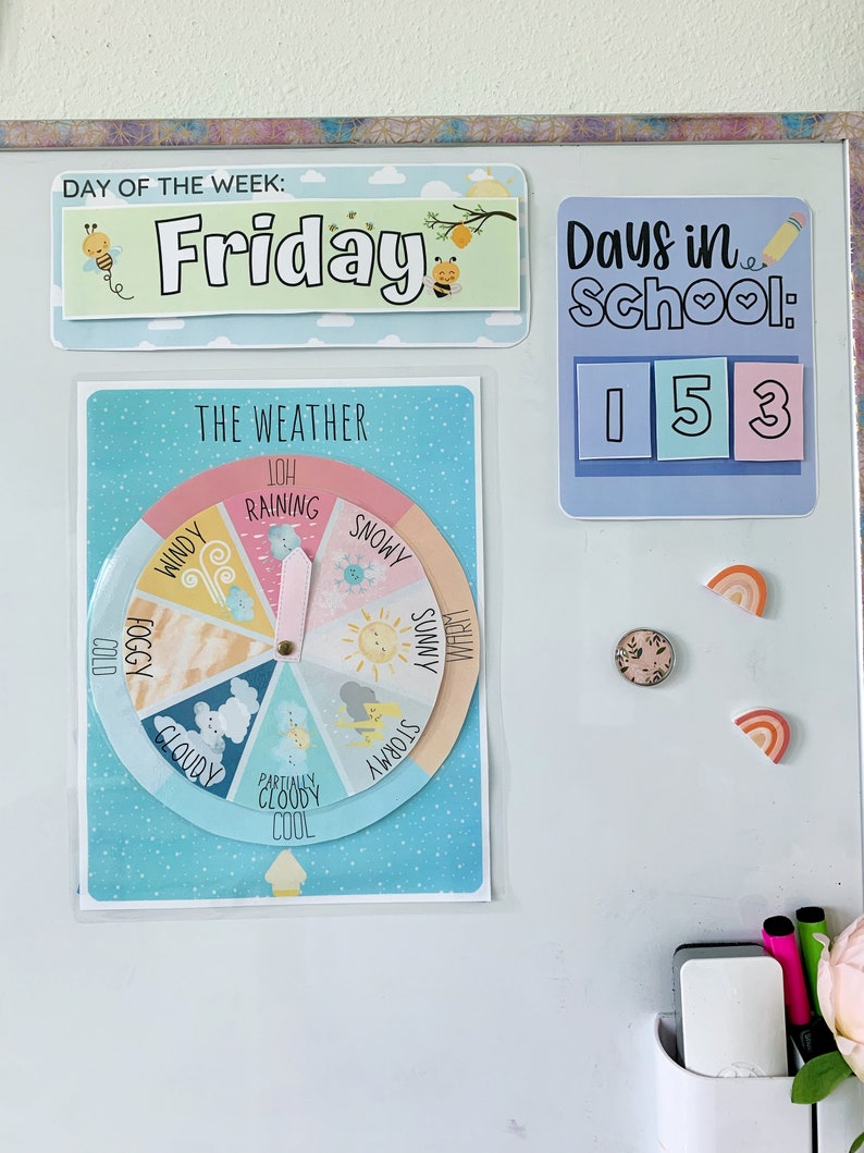 Days of the Week Printable Calendar Digital Preschool Printable ...