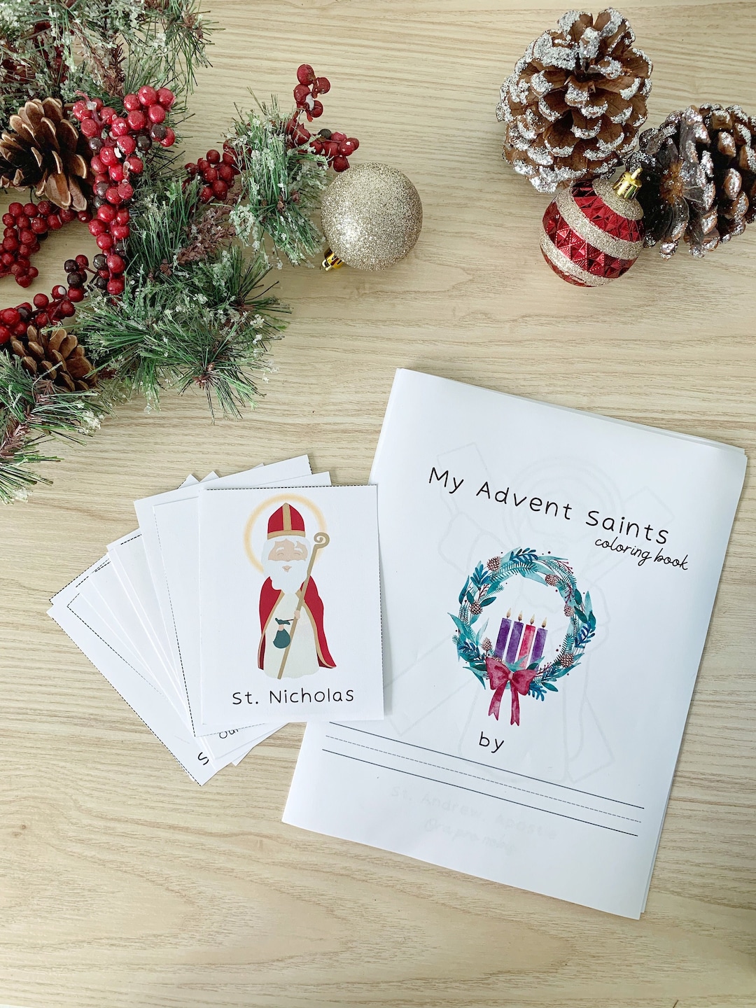Advent Saints Kids / Printable Kids Advent Saints Coloring / Catholic ...