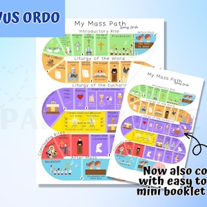 Mass Kids ENGLISH/  Printable Kids Missal Novus Ordo  / Catholic Kids Printable / Liturgical / Latin Missal / Catholic gift / Baptism gift /