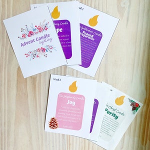 Adventskranz Kerzenkarten | Katholischer Adventskalender | Adventskalender | Katholische Weihnachten | Katholisches Geschenk | Christliche Weihnacht