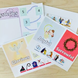 Printable Rosary for Kids | Interactive With Mysteries | Catholic Kids ...