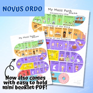 Mass Kids ANGLAIS/ Missel Novus Ordo pour enfants imprimable / Imprimable pour enfants catholiques / Liturgique / Missel latin / Cadeau catholique / Cadeau de baptême /
