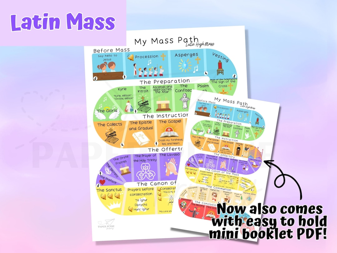 Latin Mass Kids / Printable Kids Missal / Catholic Kids Printable / Liturgical / Latin Missal ...