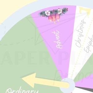 Liturgical Wheel Spinner Board - Printable Classroom Teaching Aid ...