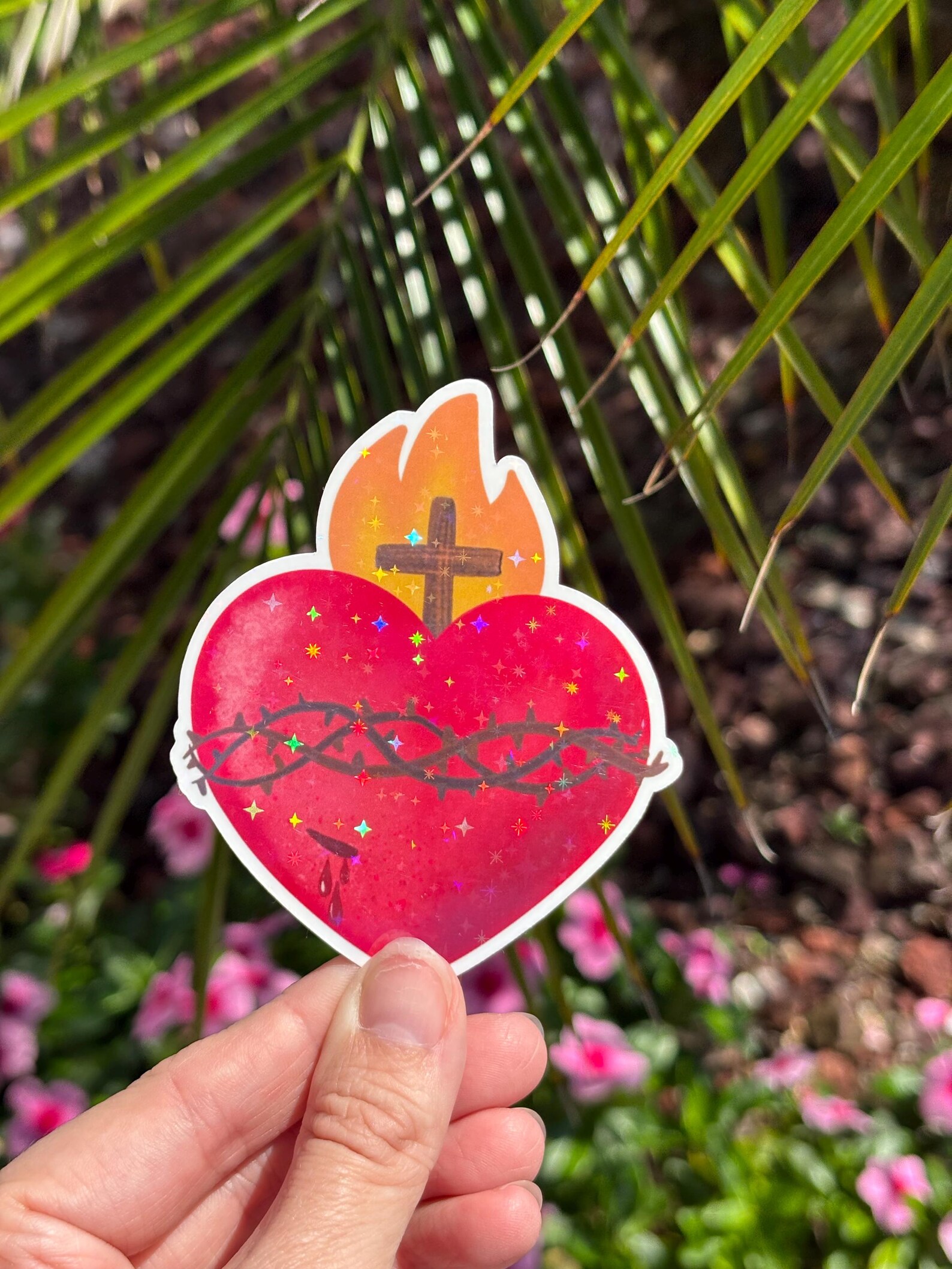 Sacred Heart Sticker 3 Pack Catholic Sticker Catholic Gift Etsy