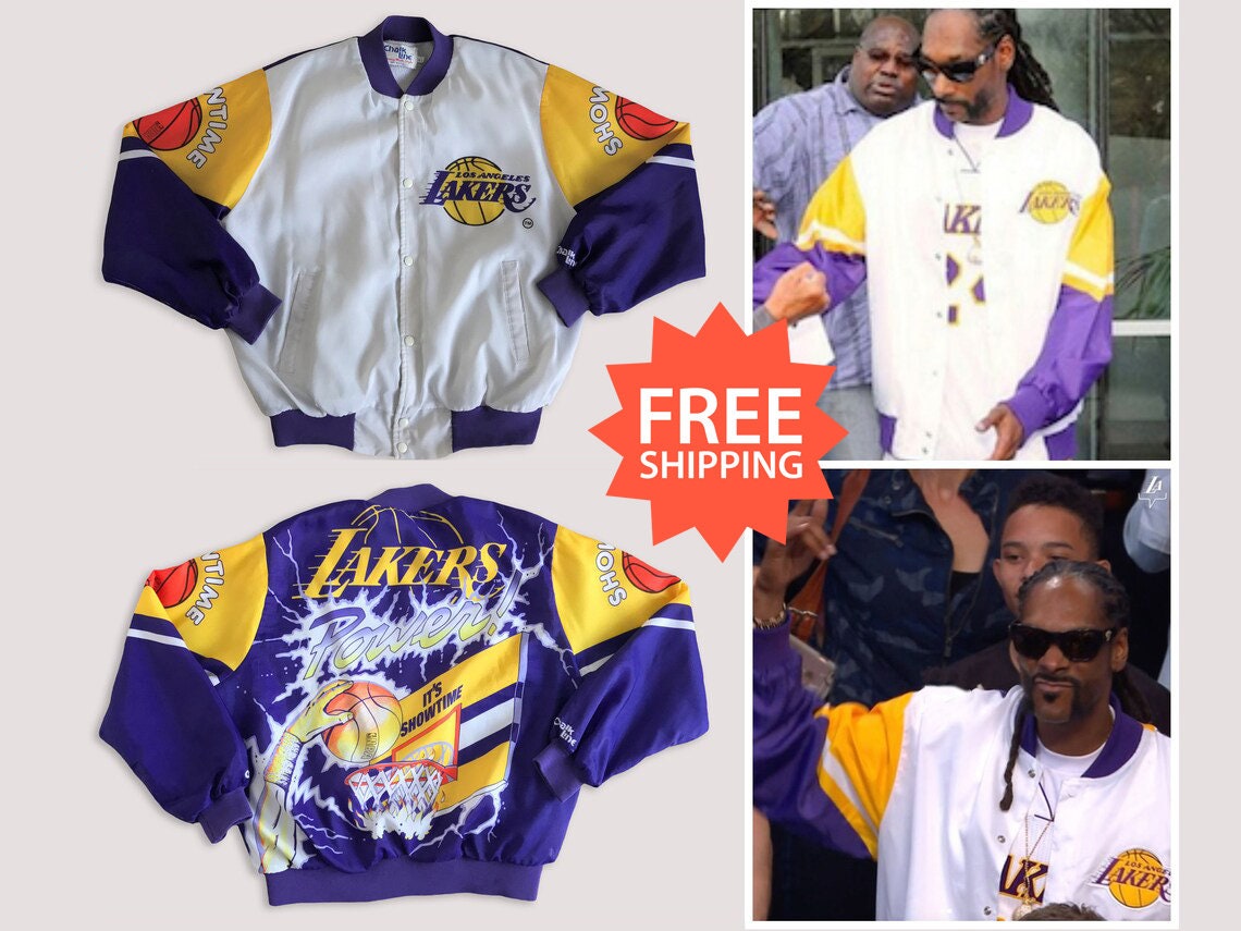 Los Angeles Lakers Men's Swing Route Windbreaker Jacket 22 Blk / 2XL