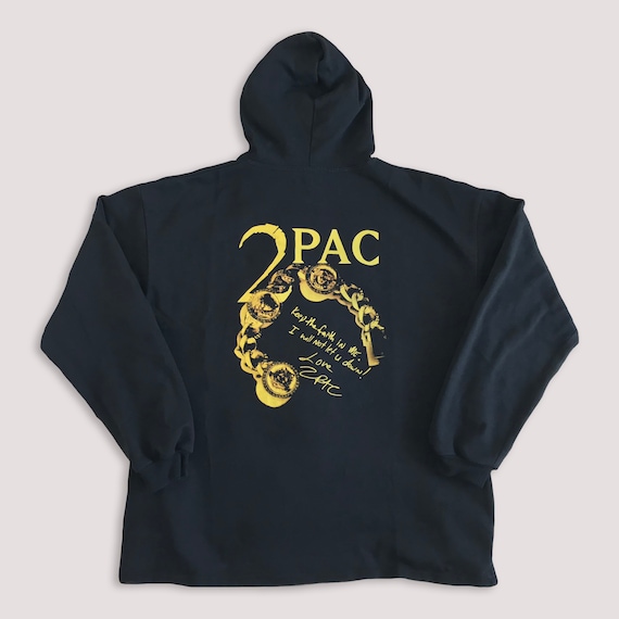 Vtg 90s 2PAC hoodie • 80s Hip Hop Rap Vintage Ret… - image 3