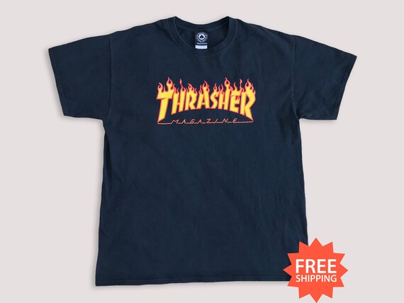 Vtg 00s THRASHER T Shirt Y2K 90s 80s Vintage Retro Old - Etsy