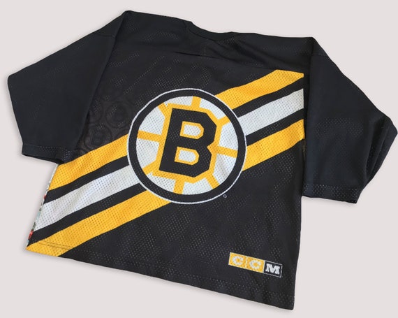 Vtg 90s CCM BOSTON BRUINS jersey Hockey Fanimatio… - image 10