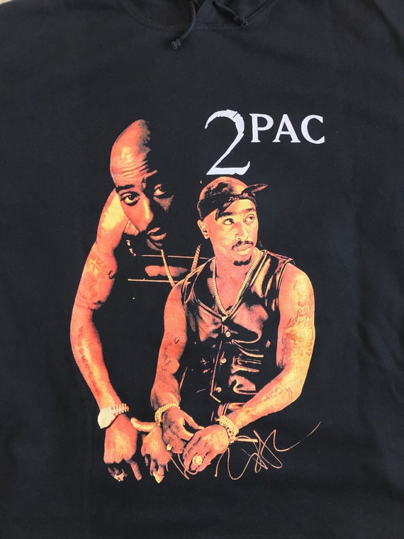 Vtg 90s 2PAC hoodie • 80s Hip Hop Rap Vintage Ret… - image 6