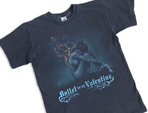 Vtg Y2K Bullet For My Valentine t shirt • 90s Vin… - image 5