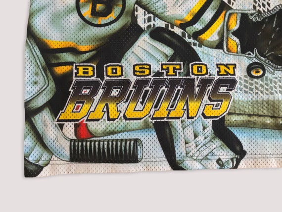 Vtg 90s CCM BOSTON BRUINS jersey Hockey Fanimatio… - image 7