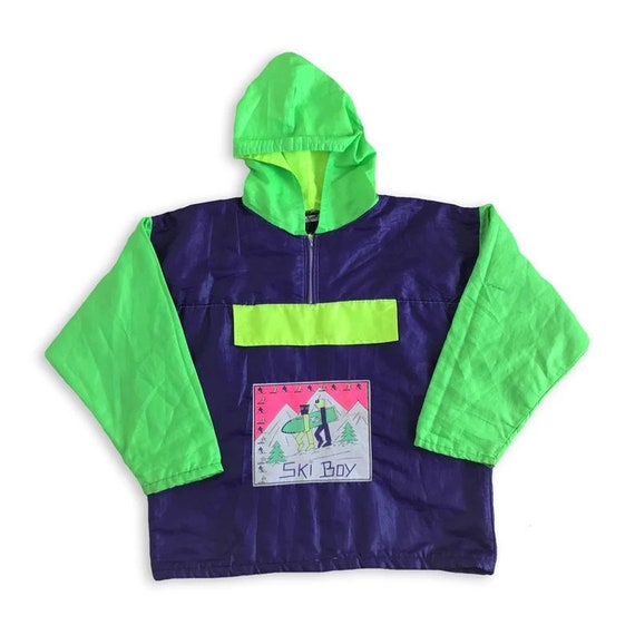 Vtg 80s SKYBOY pullover windbreaker jacket • 90s … - image 1