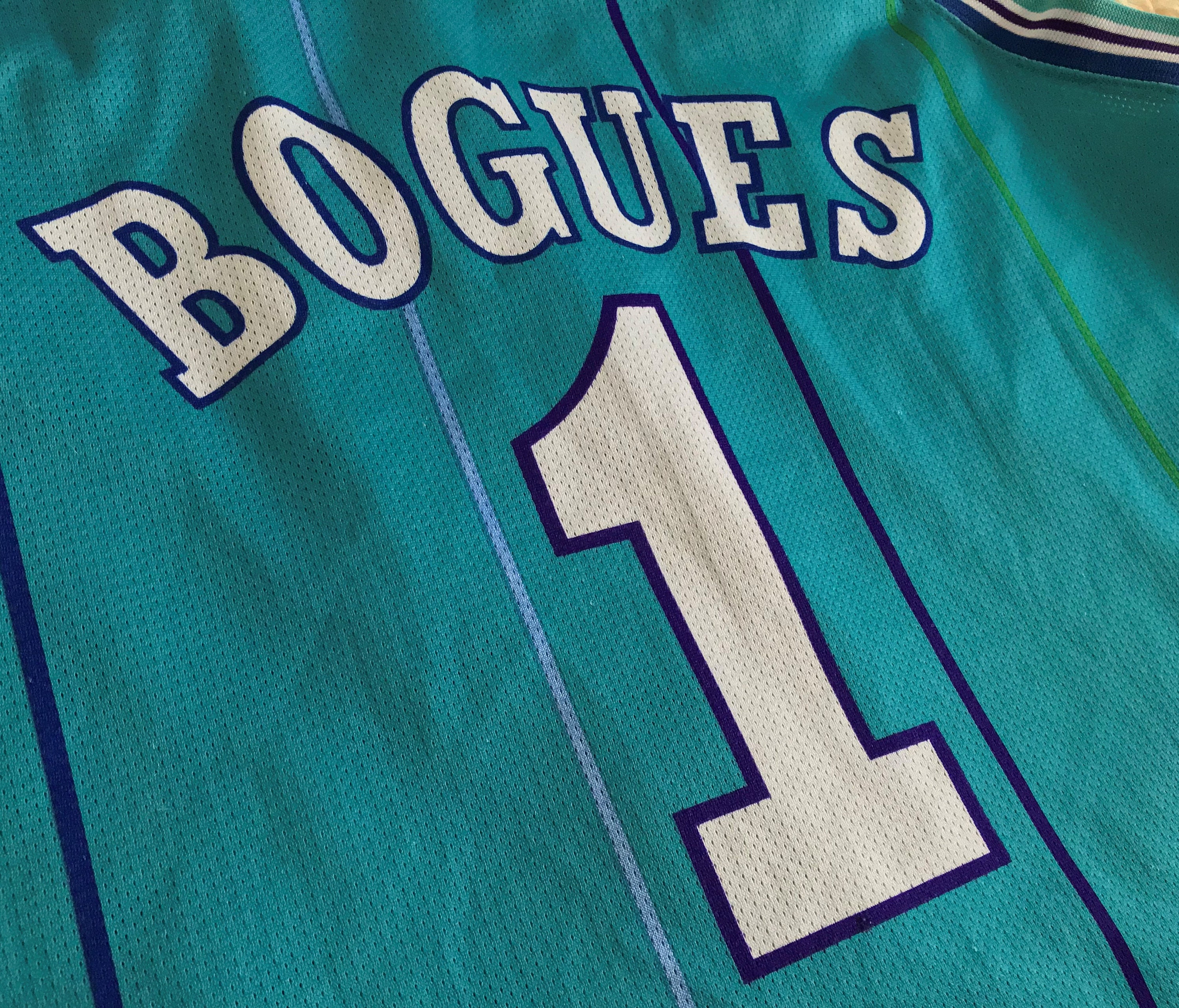Muggsy Bogues Jersey Charlotte Hornets Champion NBA 90s Basketball