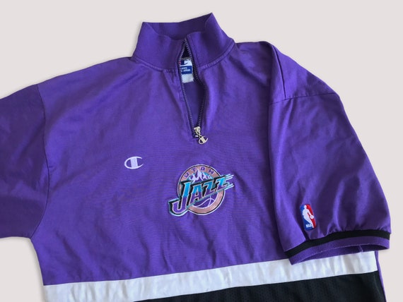 RARE VTG 90s Utah Jazz Champion Warm Up Suit Jacket Pants XXL NBA
