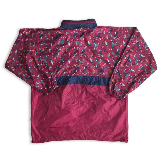 Vtg 90s Windbreaker jacket raincoat • 80s Hip Hop… - image 2
