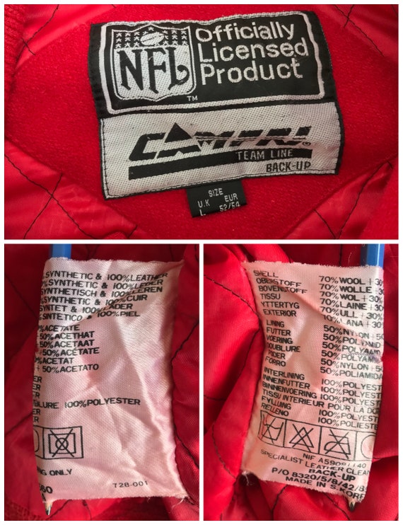 Vtg 1990 SAN FRANCISCO 49ers jacket CAMPRI bomber… - image 8