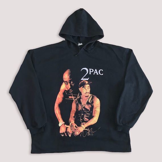 Vtg 90s 2PAC hoodie • 80s Hip Hop Rap Vintage Ret… - image 2