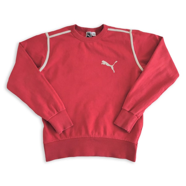 Vtg 90s PUMA sweatshirt • 80s Hip hop Rap Vintage Retro Old school Nike Hilfiger Jordan Starter Karl Kani Fila Polo Champion Boxy / size M