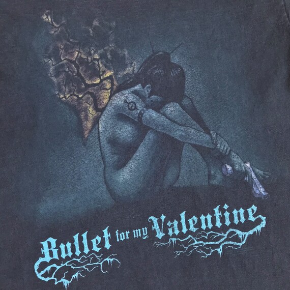 Vtg Y2K Bullet For My Valentine t shirt • 90s Vin… - image 3