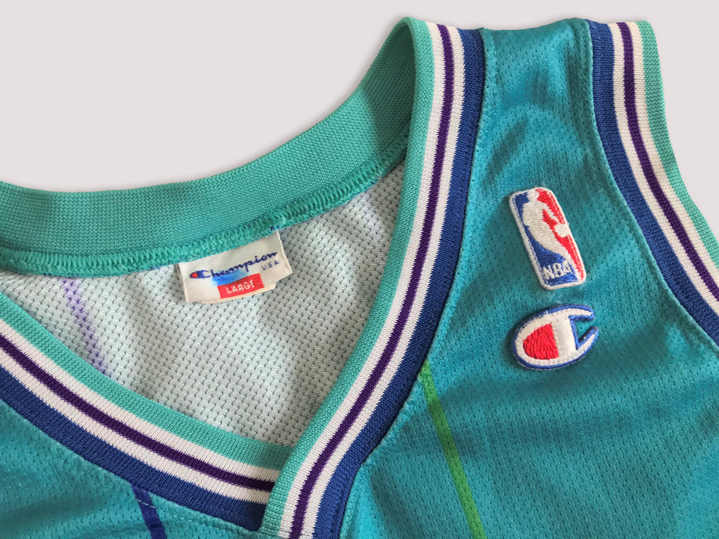 90s Charlotte Hornets Champion Muggsy Bogues Jersey - 5 Star Vintage