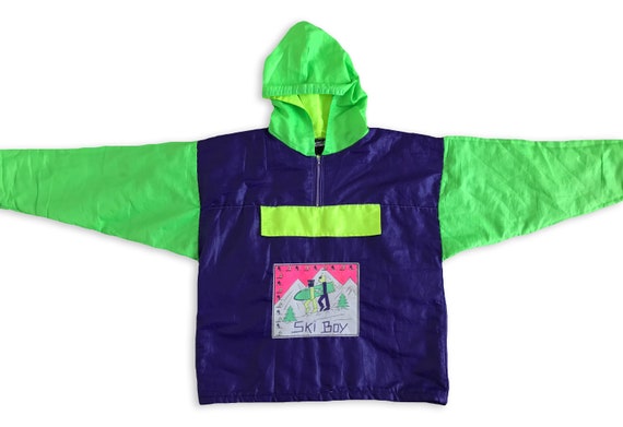 Vtg 80s SKYBOY pullover windbreaker jacket • 90s … - image 3