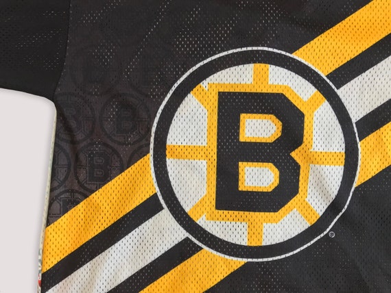 Vtg 90s CCM BOSTON BRUINS jersey Hockey Fanimatio… - image 9