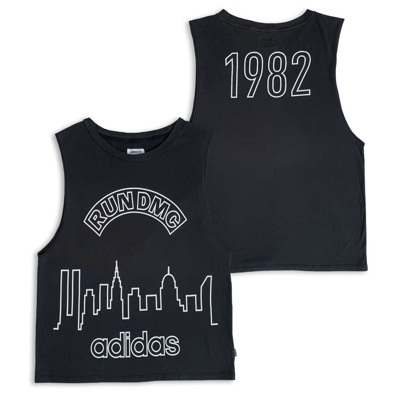 Large 80s Run DMC Adidas T-shirt