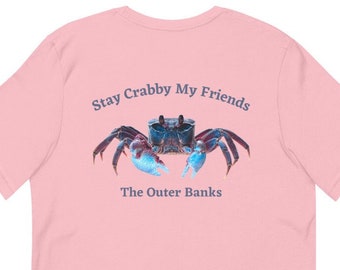 Blue Crab T-Shirt: OBX Beach Life Soft Unisex Tee