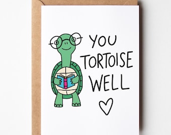 Teacher thank you card, tortoise card, thank you card, many thanks, thank you being there, thank you, cards, greeting card, appreciation