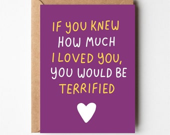 Funny anniversary card, funny boyfriend birthday card, birthday card, greeting cards, funny love card, girlfriend, funny friend card, cards