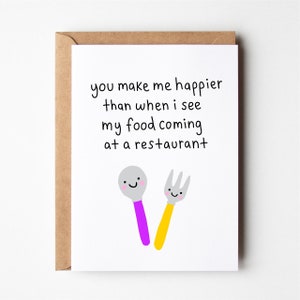 Funny anniversary card, food card, better together, funny boyfriend birthday card, greeting card, funny birthday card, girlfriend, cards image 1