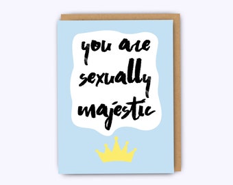 Funny anniversary card, Valentine's day card, funny boyfriend birthday card, sexy card, funny birthday card, greeting cards, girlfriend card