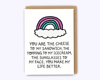 Funny birthday card, funny greeting card, birthday card, funny anniversary card, boyfriend card, husband card, girlfriend card, love card