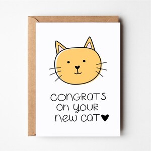 Congrats new cat card, kitten card, congrats card, funny baby, cat card, furbaby, baby congratulations card, baby card, funny baby, card