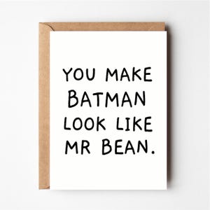 Funny birthday card, funny boyfriend birthday card, fathers day card, funny cards for friends, thank you card, friendship cards, graduation
