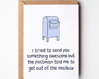 Funny birthday card, something awesome, funny anniversary card, greeting card, funny boyfriend birthday card, girlfriend, friendship card