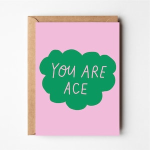 Eres un as, tarjeta divertida, muy orgulloso de ti, tarjeta de cumpleaños, tarjeta de graduación divertida, tarjeta de felicitaciones, tarjeta de felicitaciones, amor, tarjeta de promoción