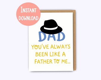 Printable card, dad jokes, dad, fathers day card, father birthday card, dad birthday card, fathers day, cards, greeting cards, funny cards
