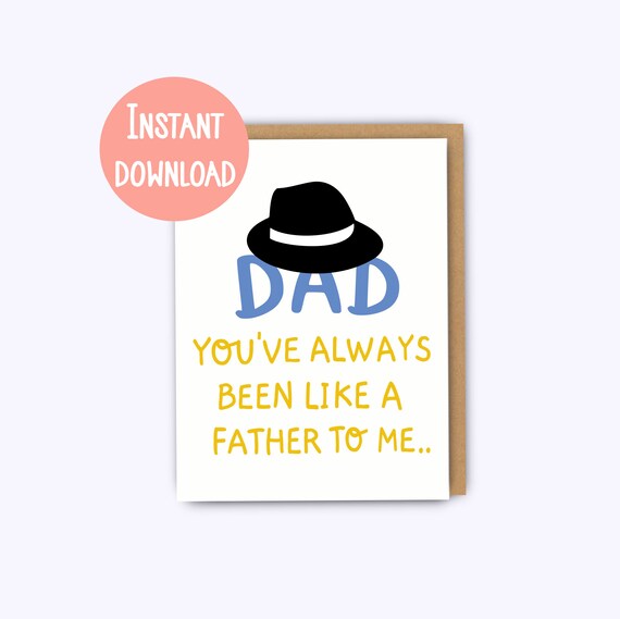 Printable card dad jokes dad fathers day card father Etsy