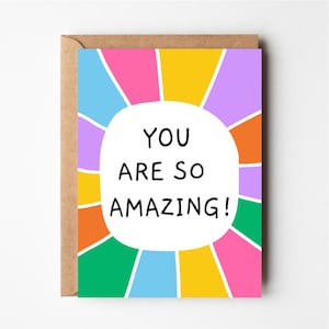 Funny birthday card, you are amazing, something awesome, funny anniversary card, greeting card, funny boyfriend birthday card, friendship