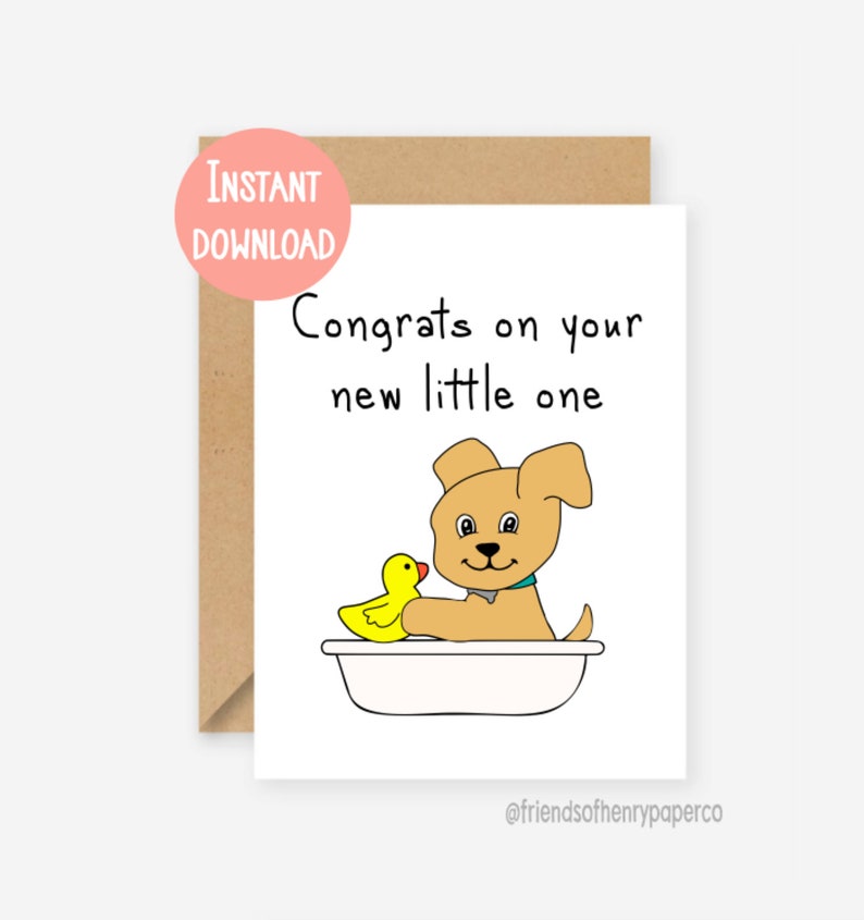 printable-card-new-dog-card-puppy-card-congrats-card-funny-etsy