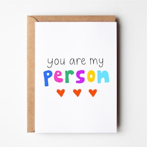 Carte d'anniversaire drôle, vous êtes ma personne, carte d'anniversaire drôle de petit ami, cartes de voeux, carte d'amour drôle, petite amie, carte drôle de petit ami, cartes