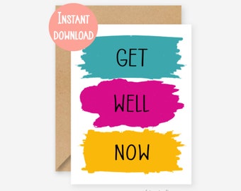 Printable sympathy card, funny get well card, get well soon, printable cards, printable, instant download, pdf, cards, greeting cards, love