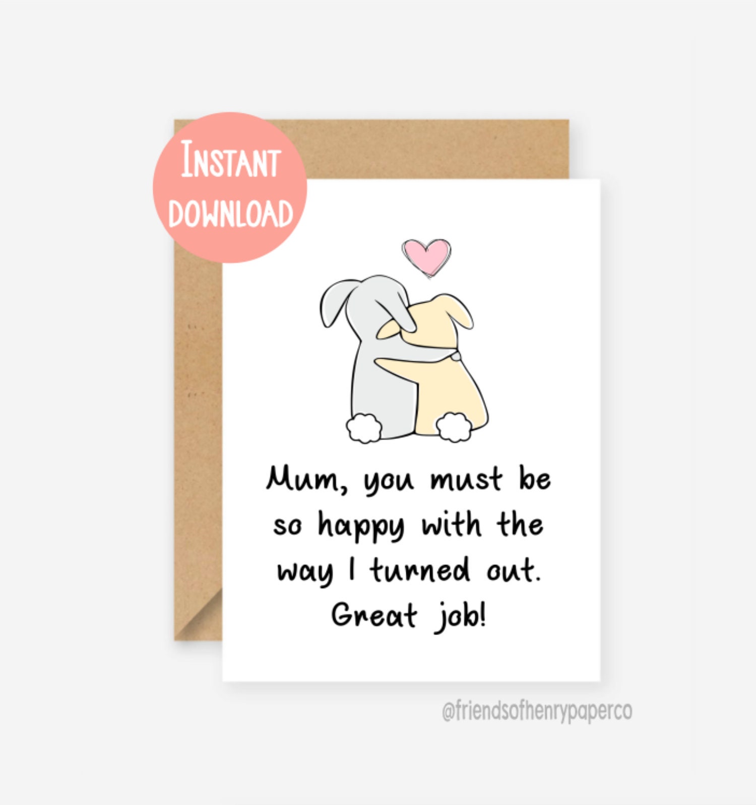 Printable, humorous Mum card, amusing moms working day card, amusing mother birthday card, mum birthday card, card for mum, thank yourself mum, birthday card photo regarding Printable Funny Mothers Day Cards named Printable, amusing Mum card, humorous moms working day card, amusing mother birthday card, mum birthday card, card for mum, thank oneself mum, birthday card