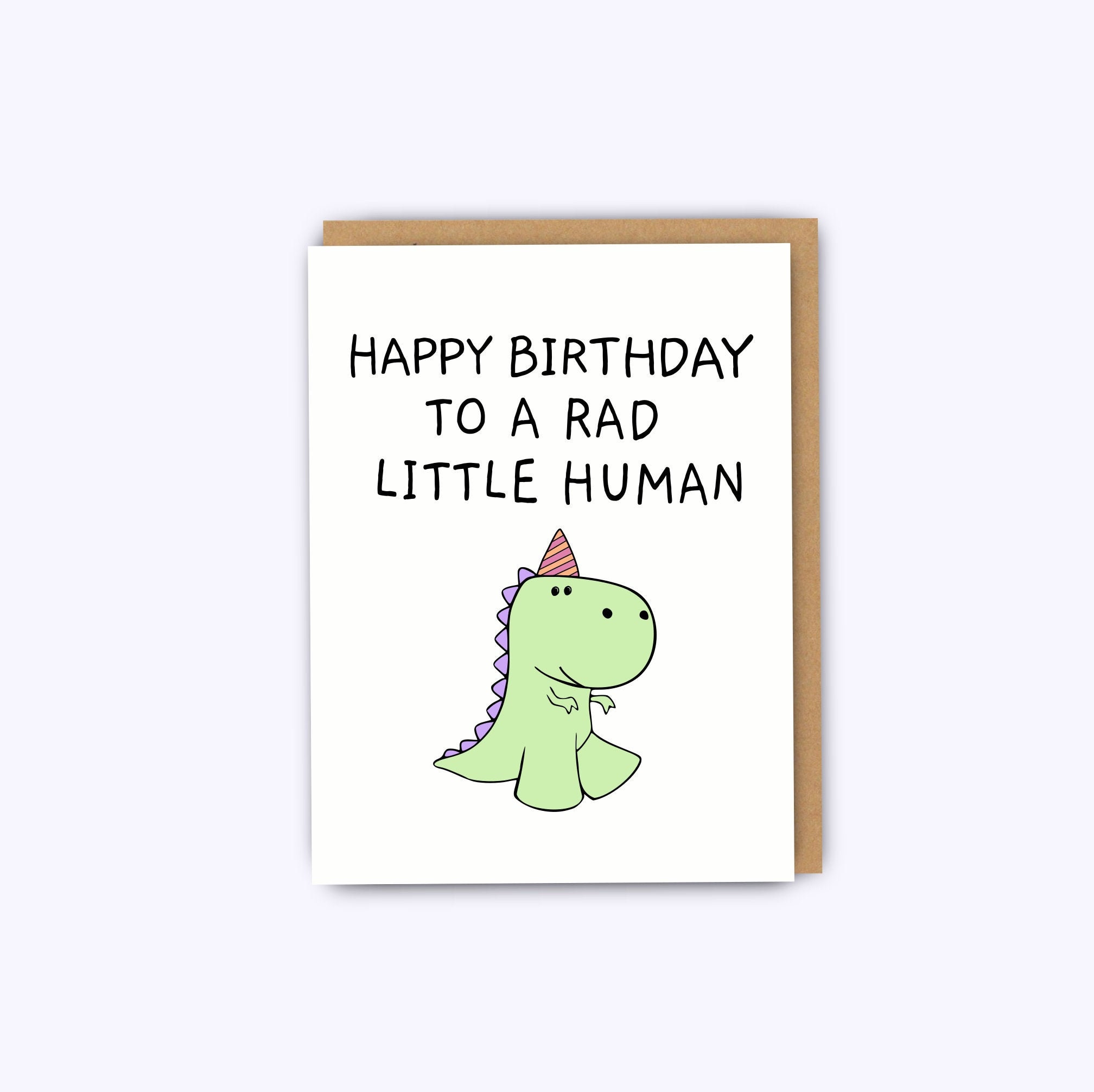 Dinosaur Card Cards for Kids Happy Birthday Funny Kids - Etsy