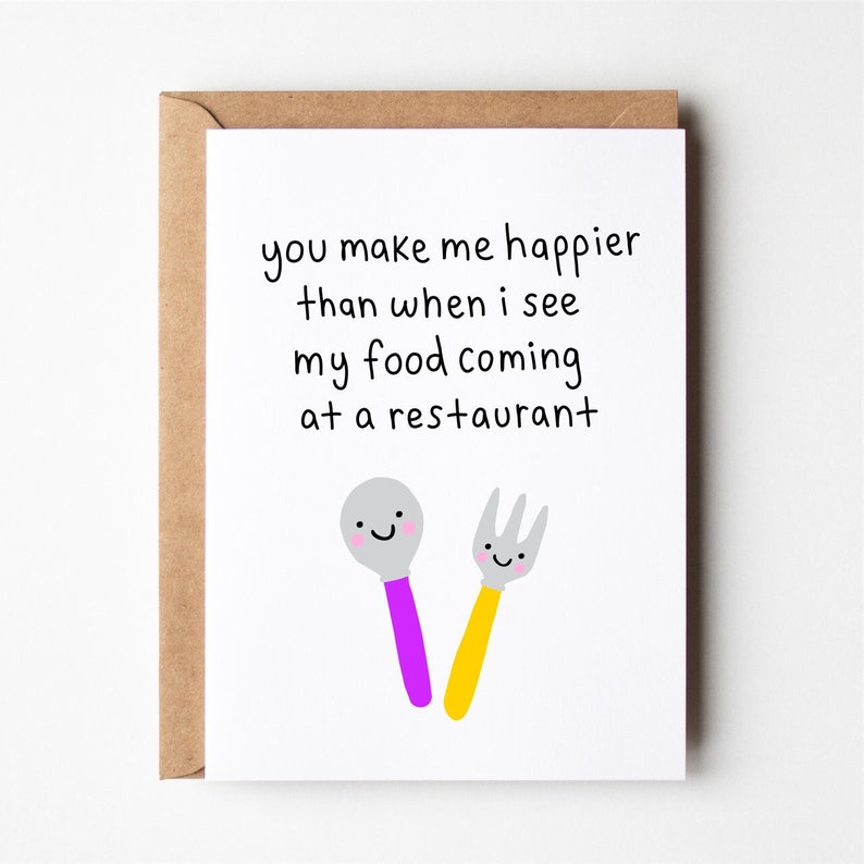 Funny anniversary card, food card, better together, funny boyfriend birthday card, greeting card, funny birthday card, girlfriend, cards image 1